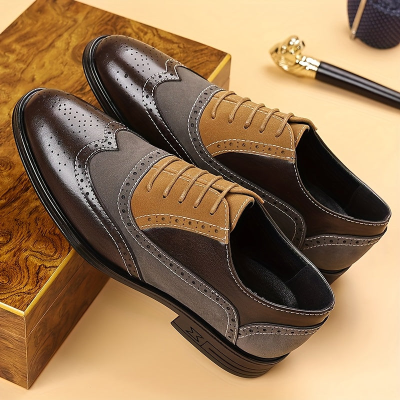 Herr Skor Klassiska Brogue Oxford Snygga Vardagsskor