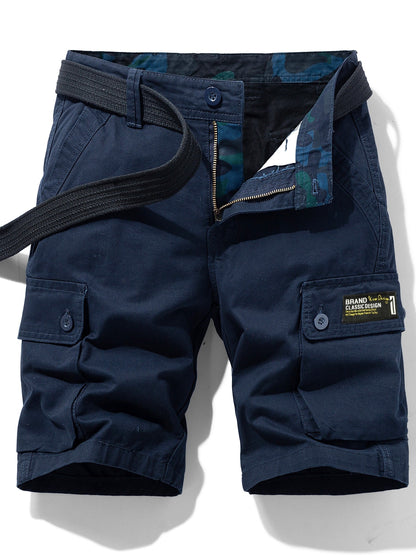 Herrar Cargo Shorts med Bälte – Klassisk och Praktisk för Vardag och Äventyr