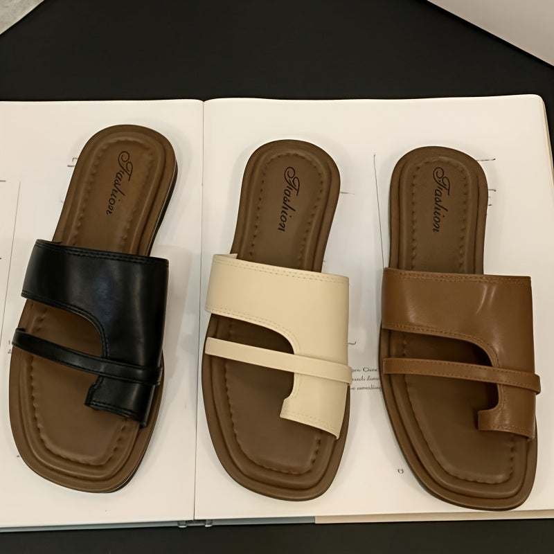 Dam Sandaler Platta Slip-in Sommarskor för Vardag och Semester