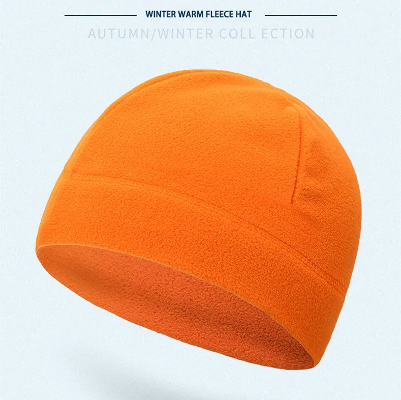 Fleece Beanie Mössa, Varm, Mjuk, Enkelfärgad
