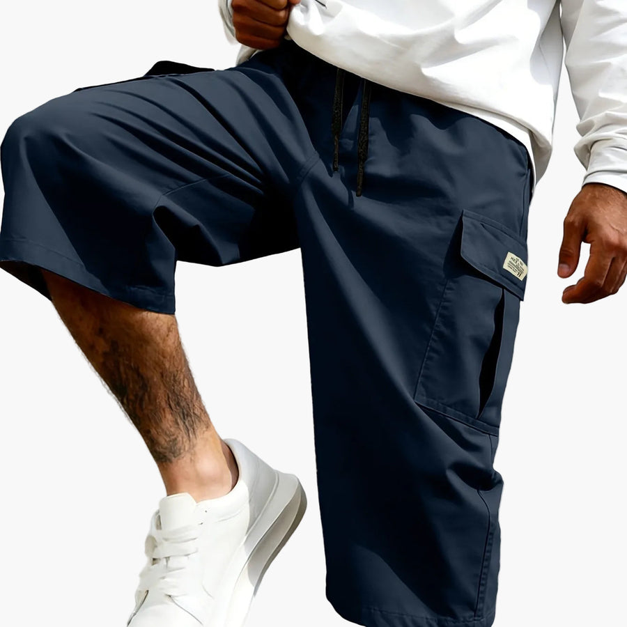 Herr Bermudashorts i cargo-stil för vardagsbruk och streetwear