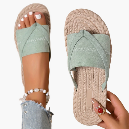 Dam Sandaler Slip-in Sommar Preppy Stil Fritidsskor