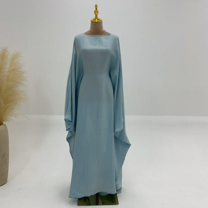 Dam Kaftan Festklänning Elegant Långärmad Lös Passform
