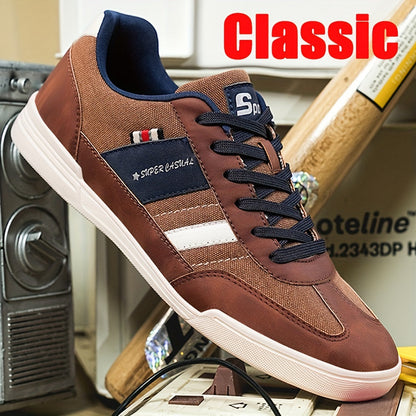 Herr Sneakers Sportig Vardagssko Retro Stil för Daglig Användning