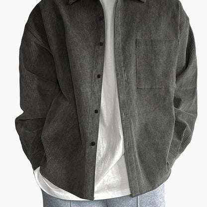 Herr Skjorta Oversize Avslappnad Stil – Perfekt För Vardagsbruk och Streetwear