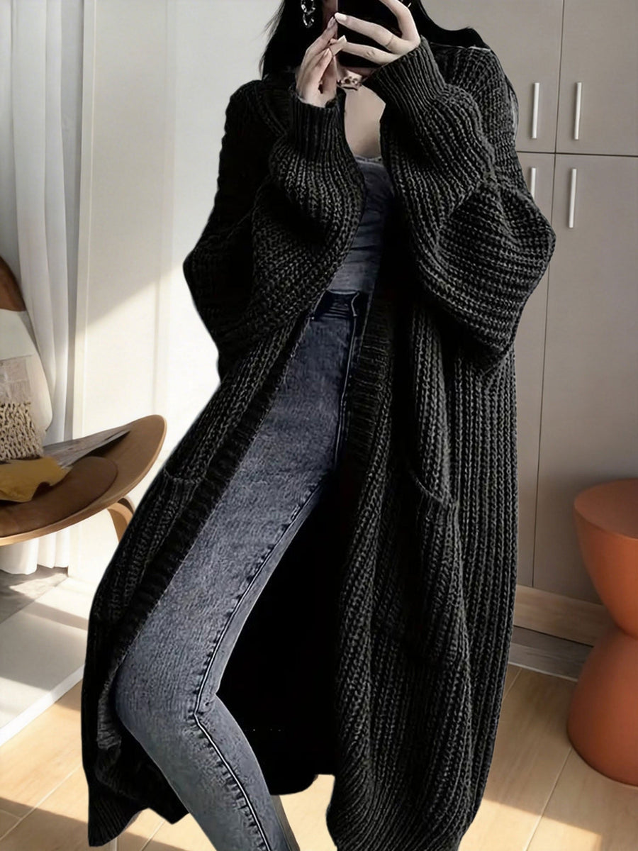 Women's Oversized Longline Knit Cardigan