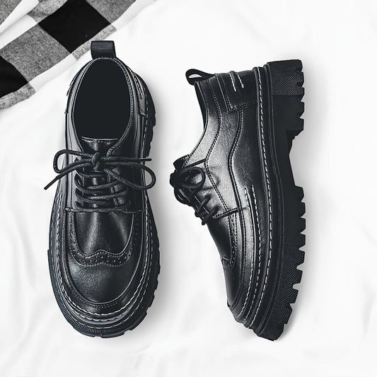 Herrarnas vintage chunky oxfordskor för vardag och fest