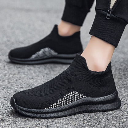 Herrar Sneakers Lättviktiga Slip-On Vardagslöparskor Streetstil