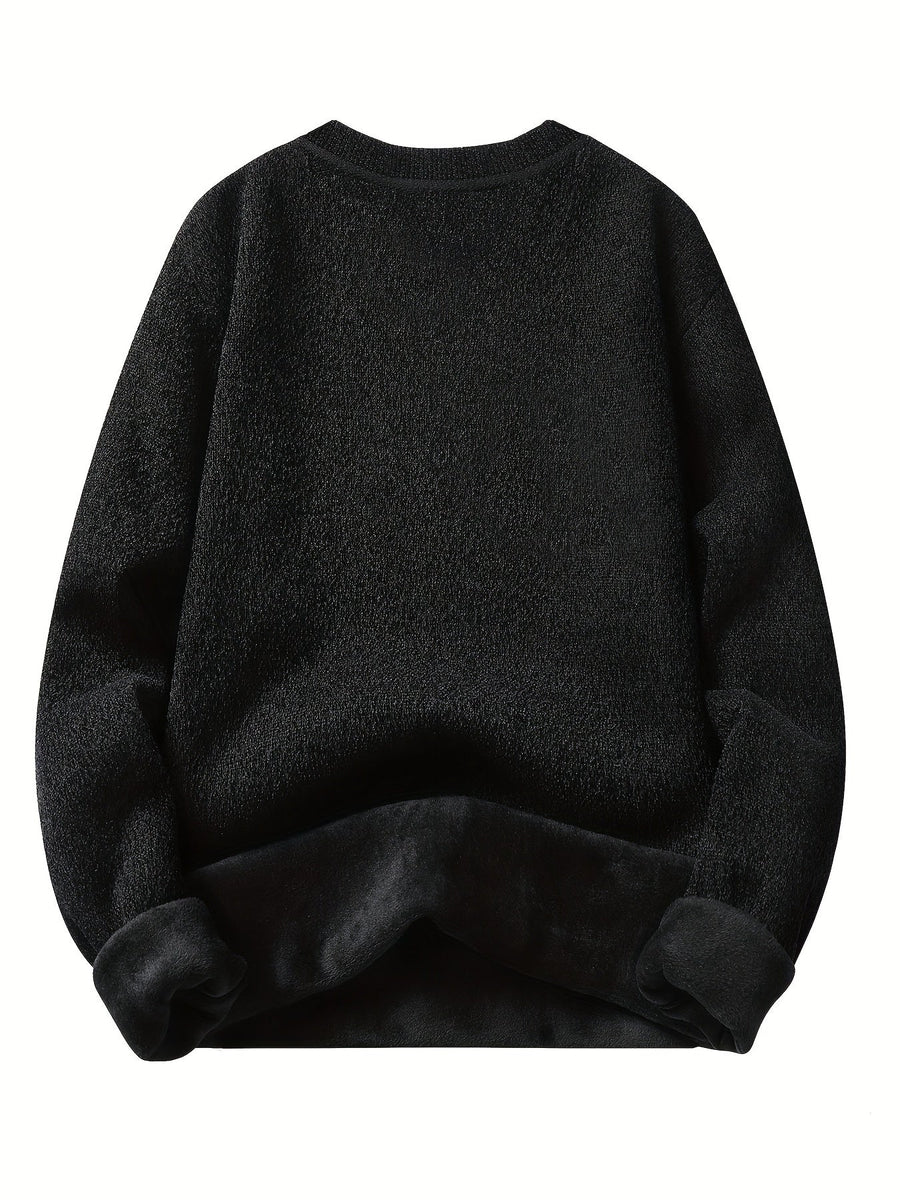 Unisex sweatshirt med rundhals och mjuk insida