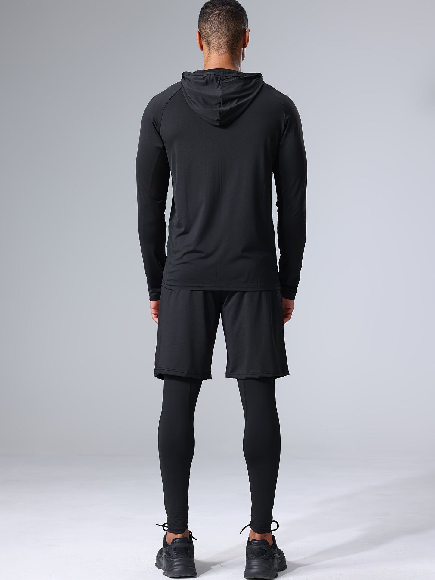 Herr Sportklädesset – Komplett 5-delars Träningsoutfit för Gym & Löpning