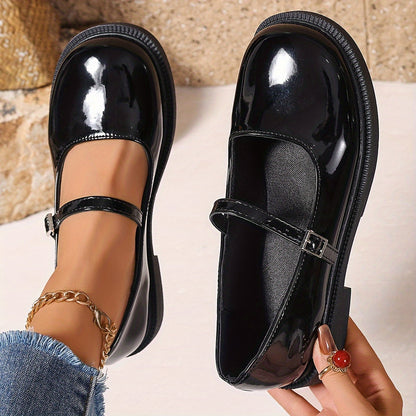 Dam Mary Jane Skor – Klassiska Preppy Loafers för Vardag och Fest