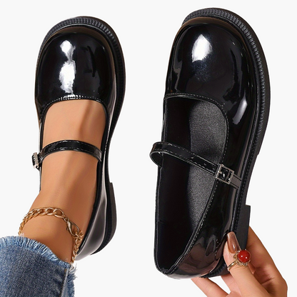Dam Mary Jane Skor – Klassiska Preppy Loafers för Vardag och Fest