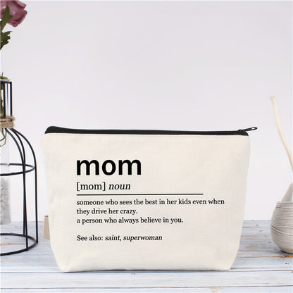 Necessär för kvinnor med rolig mamma-definition – Perfekt present till mamma, kosmetikaväska, organiserare
