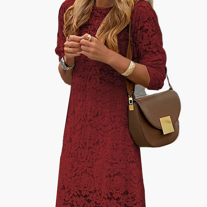Damklänning Elegant Långärmad Bodycon Mönstrad Fest & Vardag