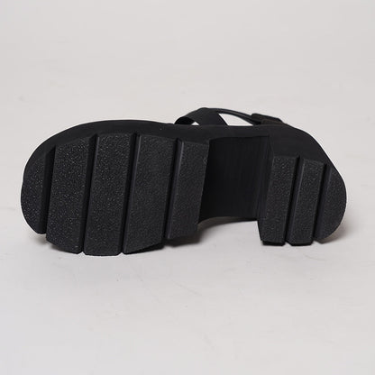 Dam Chunky Plattform Sandaler – Trendiga Fest- & Vardagsklackar med Remmar