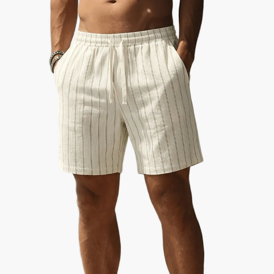 Herr Shorts med Smala Ränder – Avslappnad och Trendig Stil för Fritid eller Sport
