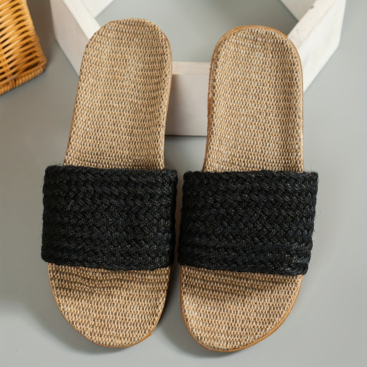 Dam Sandaler Slip-in Platta Häl Somriga Casual Tofflor