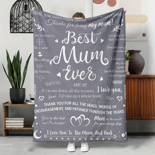 Present till mamma – Bohemisk pläd med känslosamma citat och kärleksfull design för kvinnor