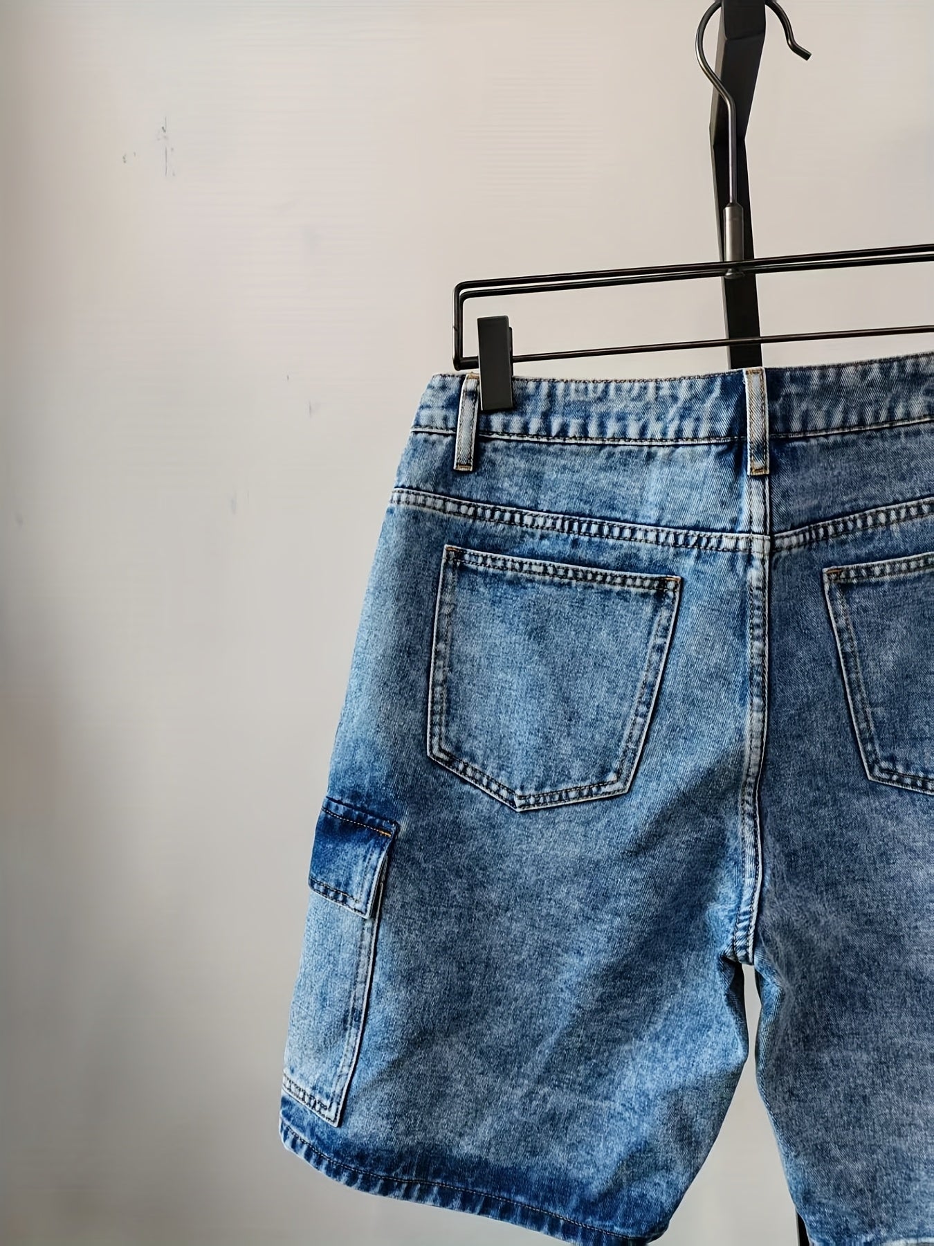 Herr Bermuda Shorts med Fickor – Avslappnad Stil för Vardagsbruk och Fritid