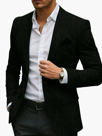 Herr Blazer Kavaj Slim Fit Elegant Affärslook Fest & Kontor