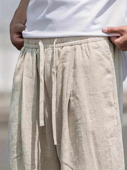 Herr Baggy Byxor – Avslappnad Streetwear Stil för Vardag och Fritid