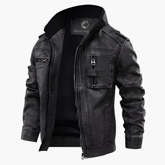 Herrjacka i bikerstil – Modern och mångsidig jacka för vardag och fest