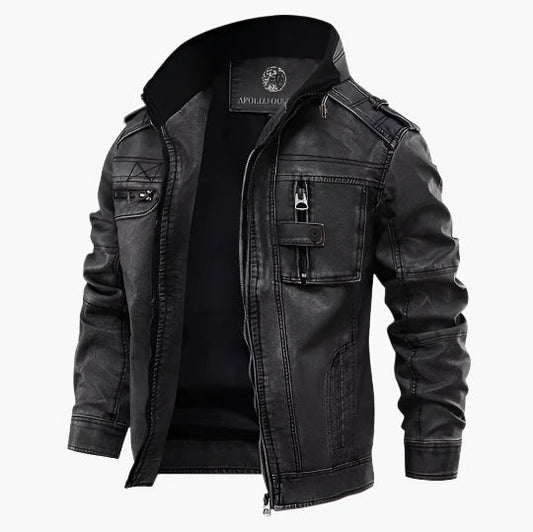 Herrjacka i bikerstil – Modern och mångsidig jacka för vardag och fest