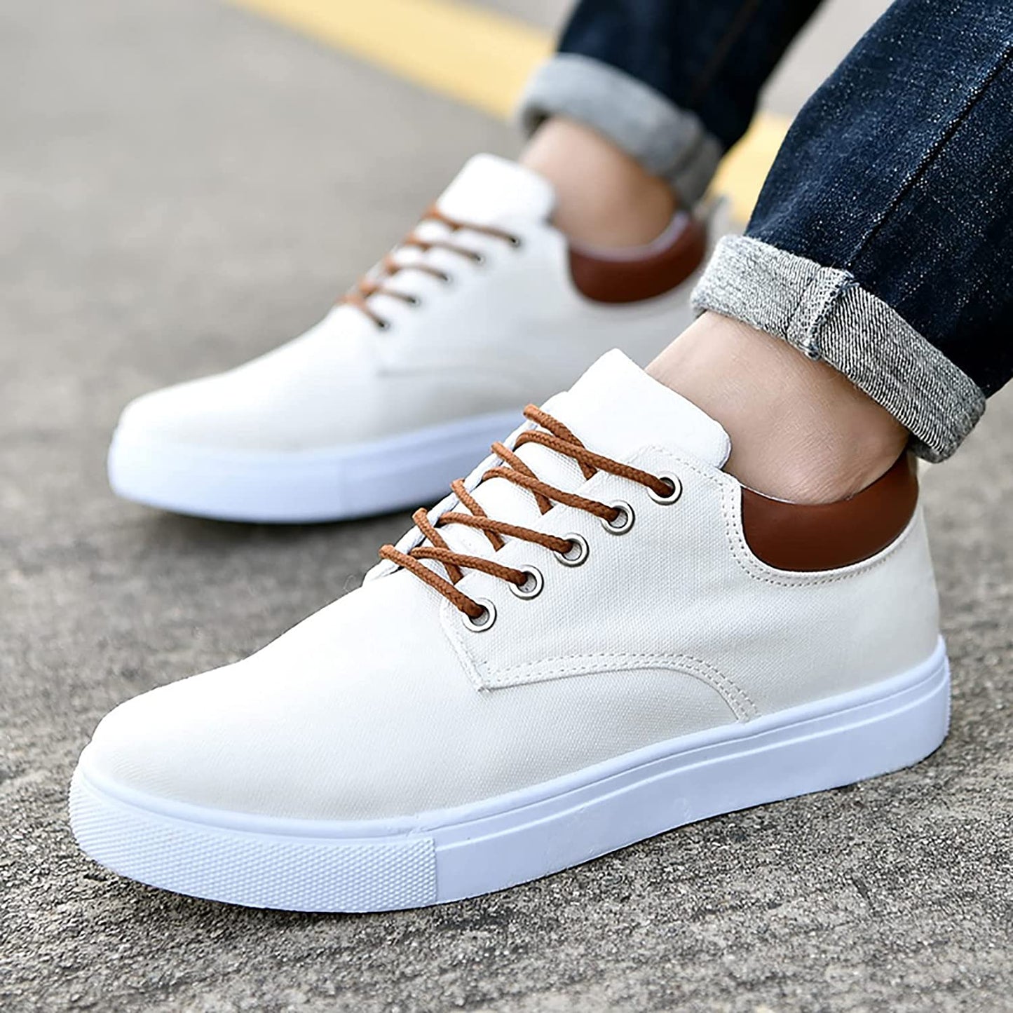 Herr Sneakers Klassisk Stil Bekväma Allround Skor