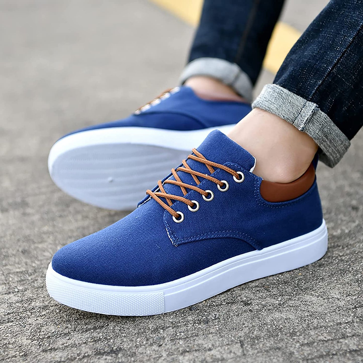 Herr Sneakers Klassisk Stil Bekväma Allround Skor
