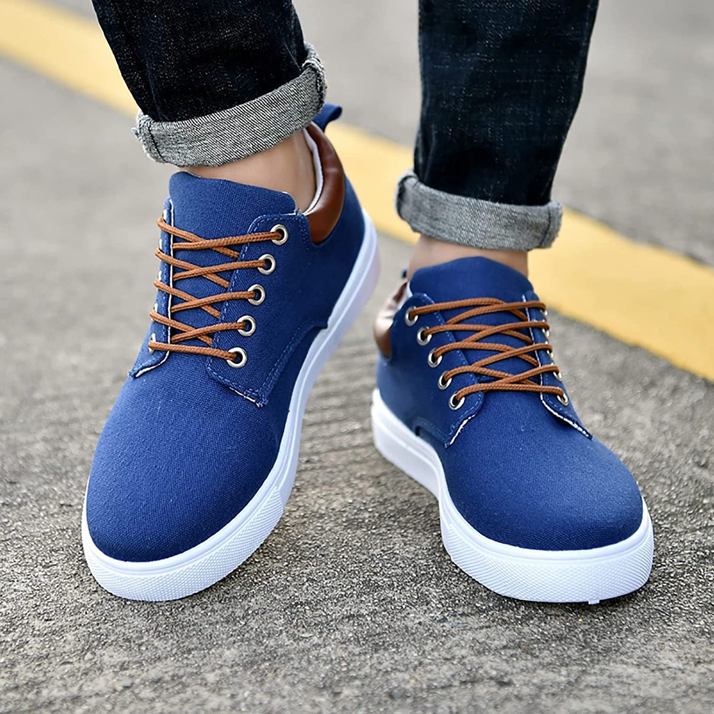 Herr Sneakers Klassisk Stil Bekväma Allround Skor