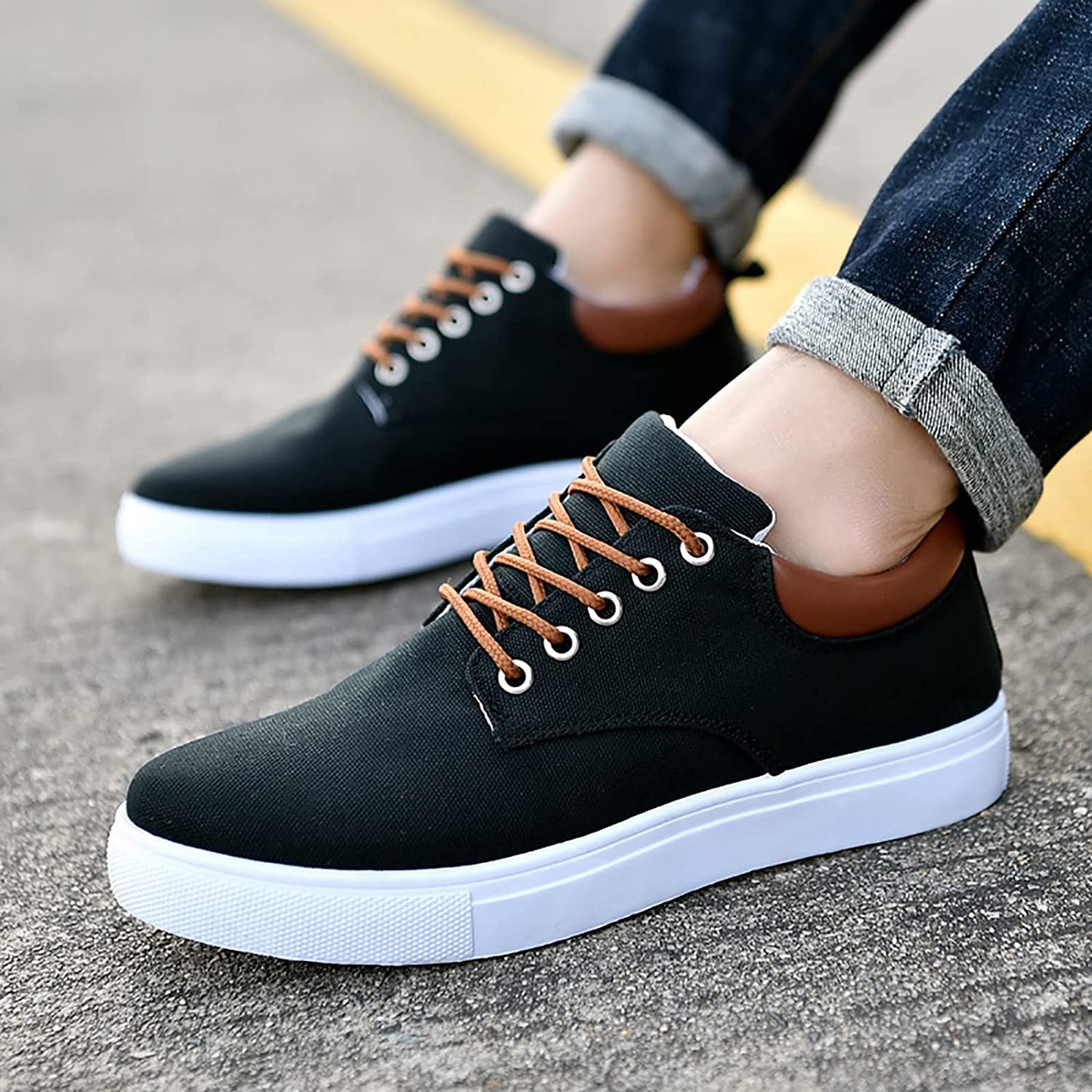 Herr Sneakers Klassisk Stil Bekväma Allround Skor