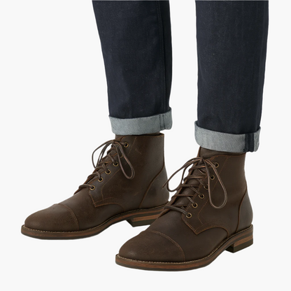 Herrkängor i konstläder – Klassisks boots för stil och komfort