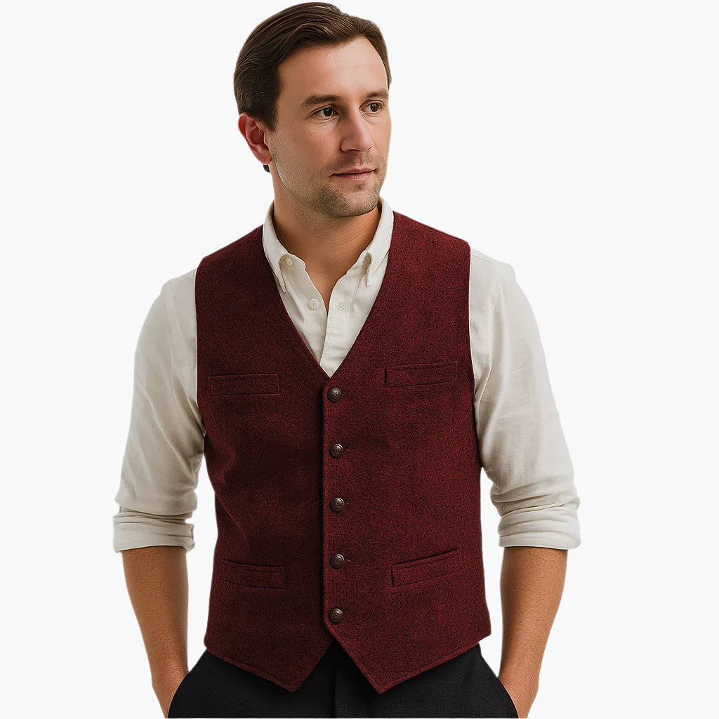 Herrväst i modern stil – elegant och mångsidig väst för avslappnad och festlig användning