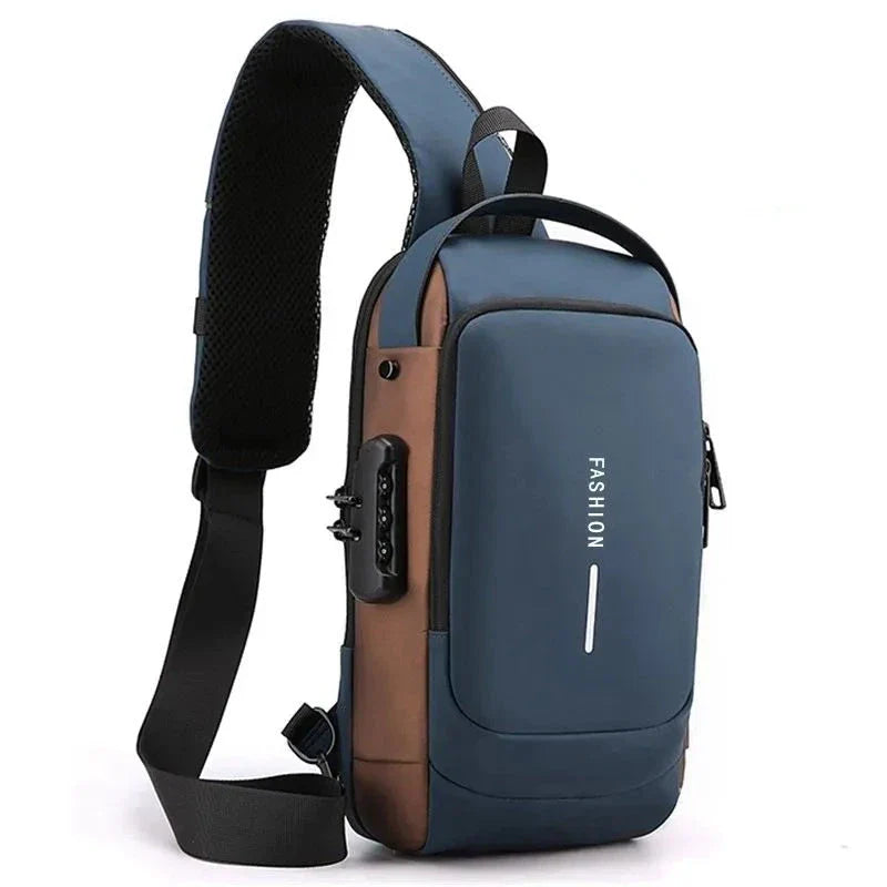 Charlotte – Unisex Anti-stöld Crossbody-väska med Laddare