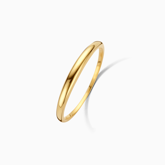 Mary – Slim Dome Ring för Kvinnor (guldfärgad)