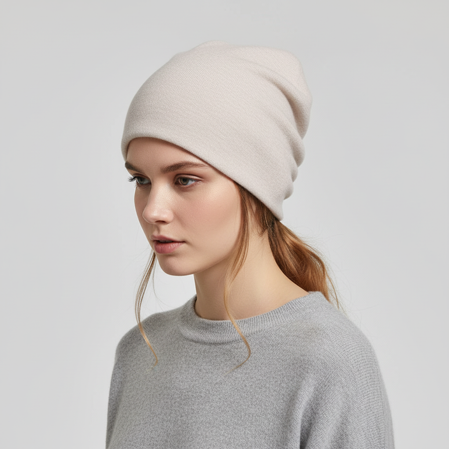 Unisex Beanie Mössa, Varm Slouchy Mössa i Mjukt Material
