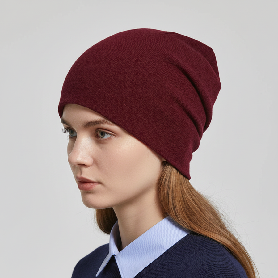 Unisex Beanie Mössa, Varm Slouchy Mössa i Mjukt Material