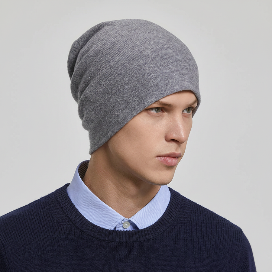 Unisex Beanie Mössa, Varm Slouchy Mössa i Mjukt Material