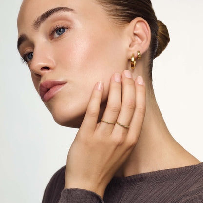 Mary – Slim Dome Ring för Kvinnor (guldfärgad)