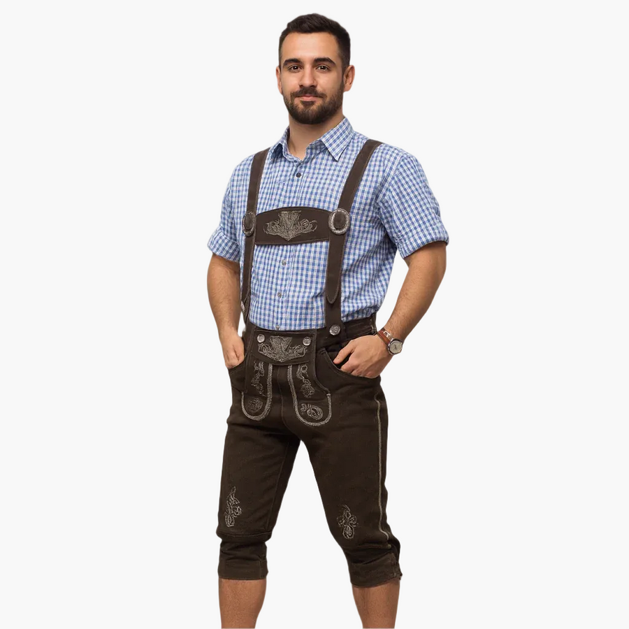Herr Lederhosen – Traditionell bayersk folkdräkt för Oktoberfest och fest