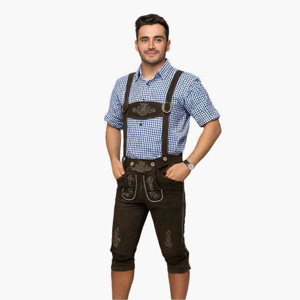Herr Lederhosen – Traditionell bayersk folkdräkt för Oktoberfest och fest