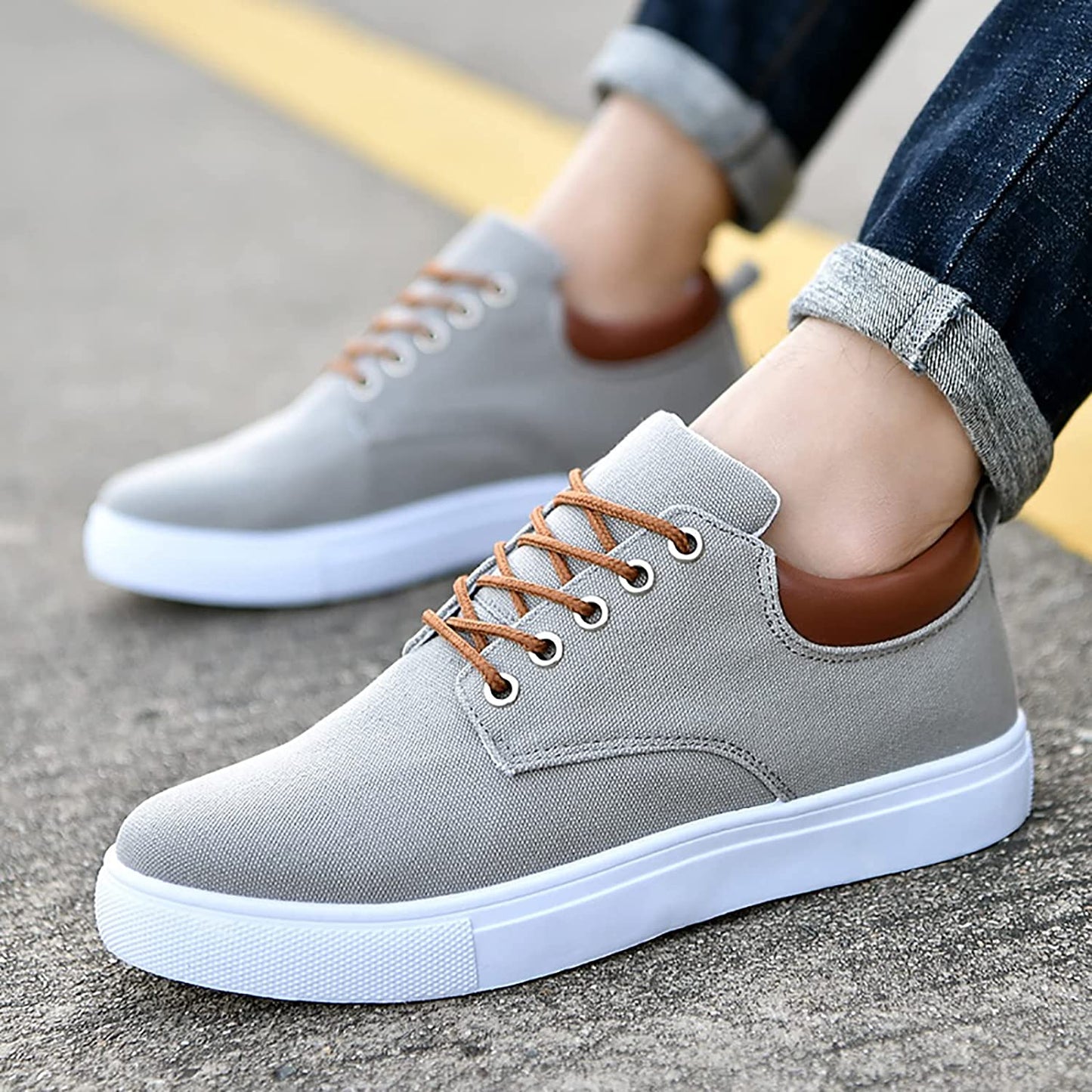 Herr Sneakers Klassisk Stil Bekväma Allround Skor