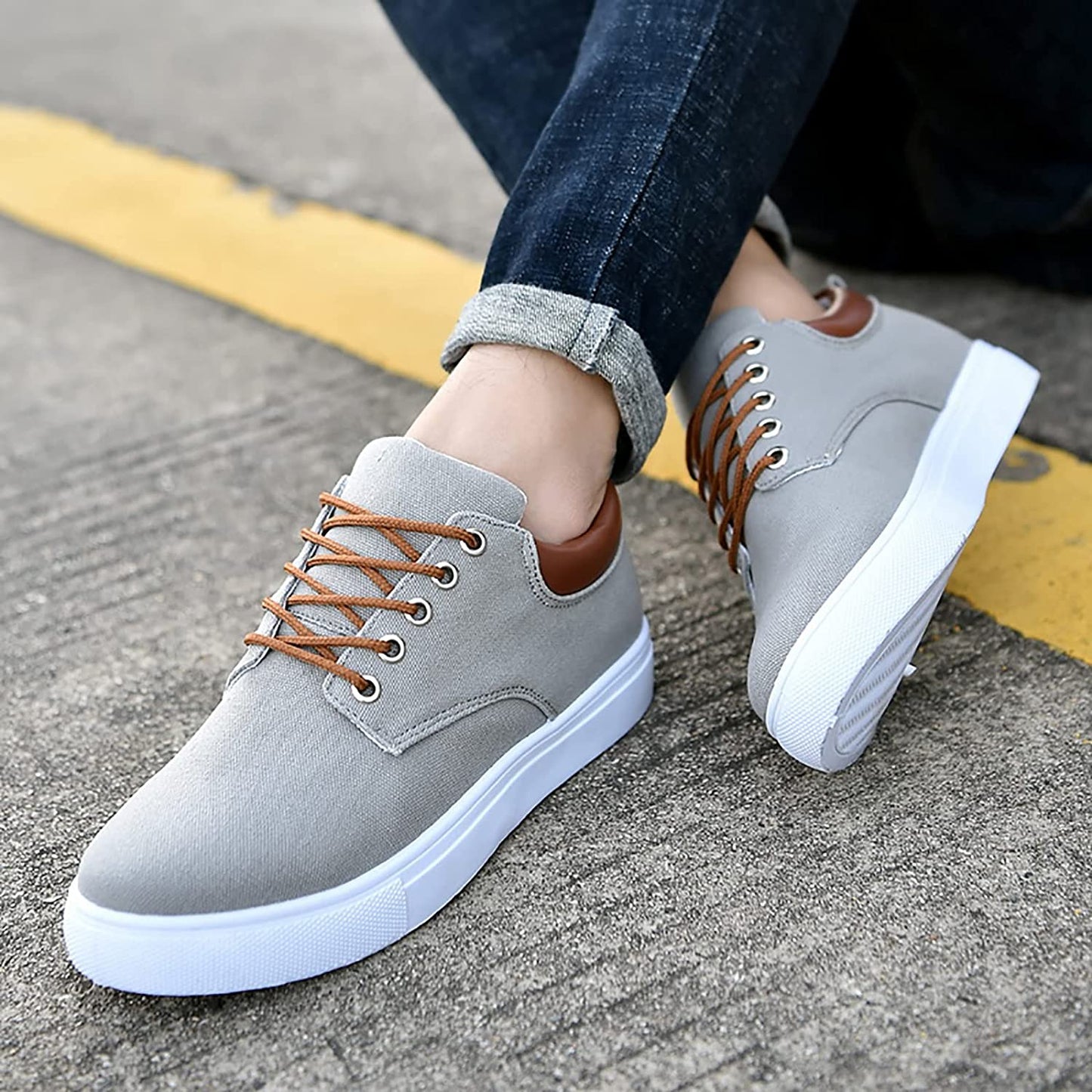 Herr Sneakers Klassisk Stil Bekväma Allround Skor