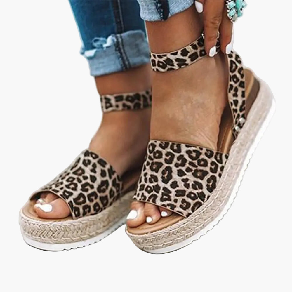 Dam Espadrille Plattformssandal – Trendiga Sommarsandaler för Vardag och Resa