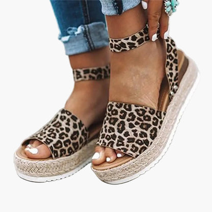 Dam Espadrille Plattformssandal – Trendiga Sommarsandaler för Vardag och Resa