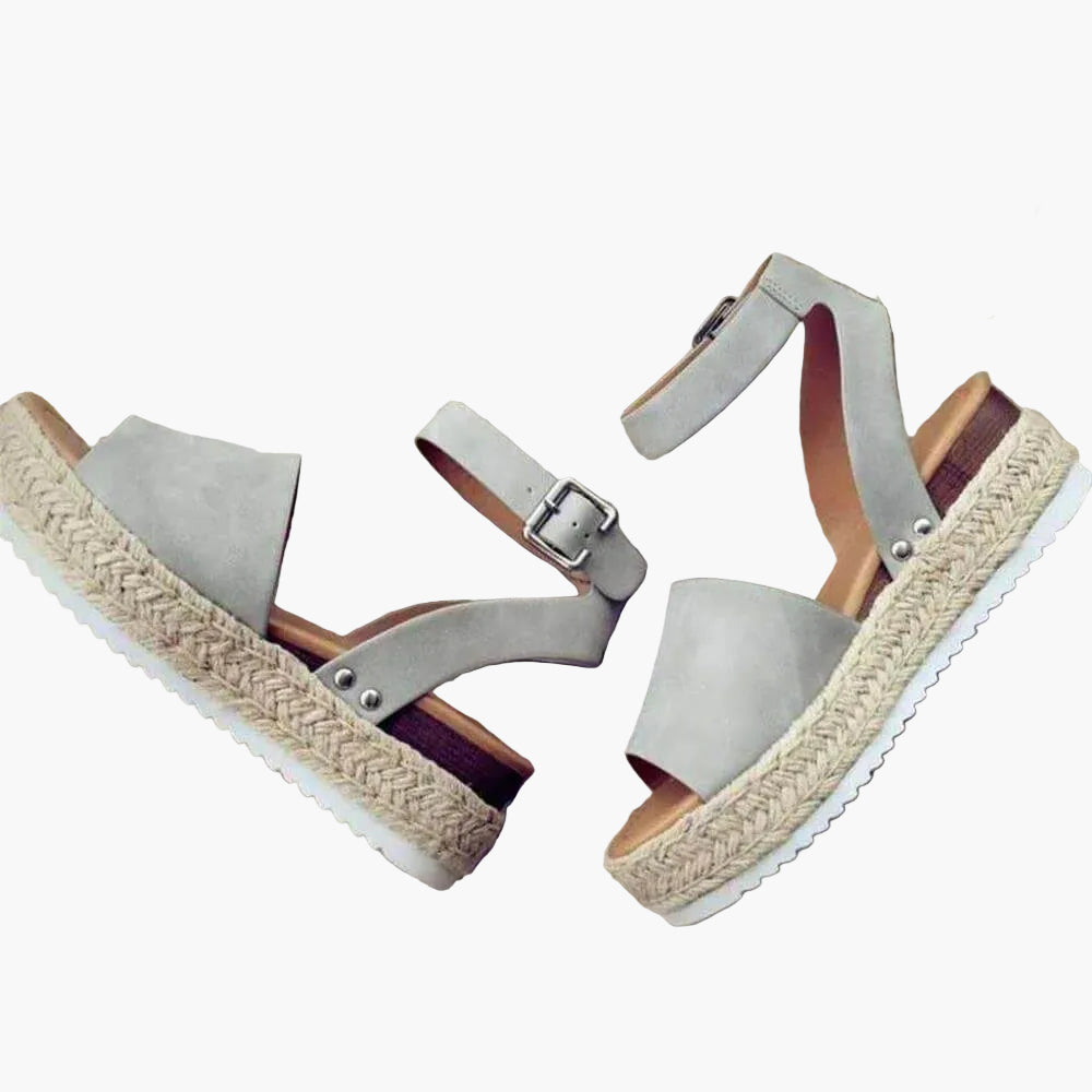 Dam Espadrille Plattformssandal – Trendiga Sommarsandaler för Vardag och Resa