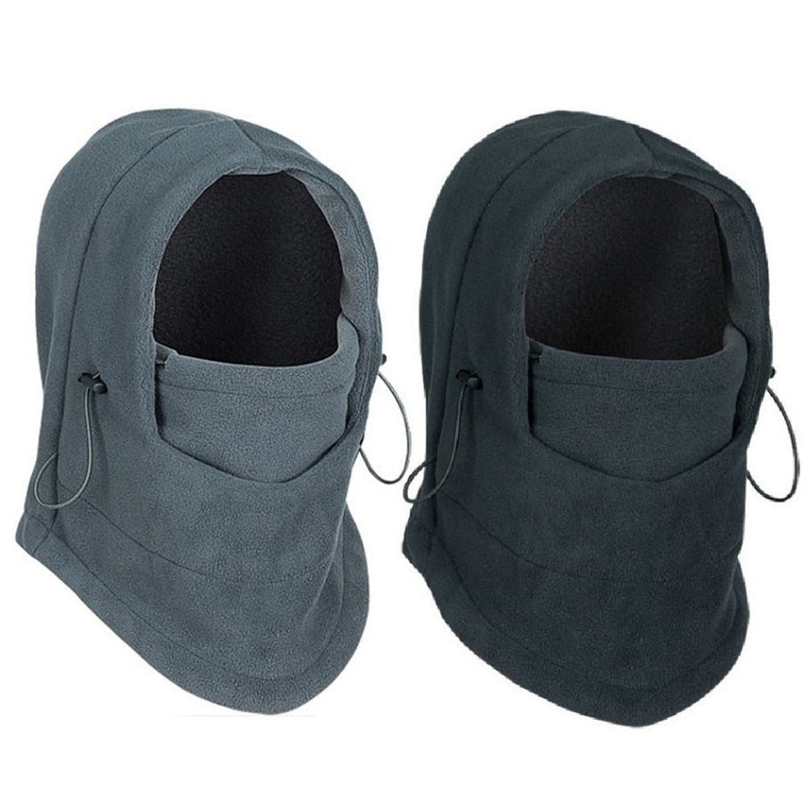 Vinterbalaclava Fleece Fleecefodrad Justerbar Grå Svart Unisex