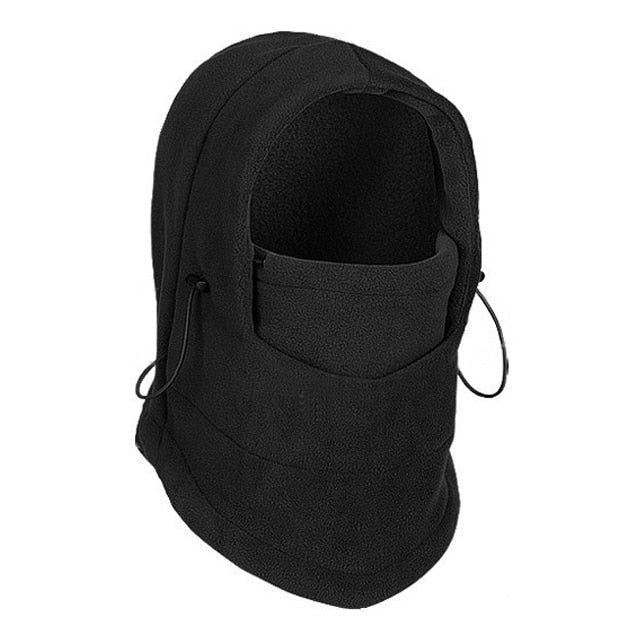Vinterbalaclava Fleece Fleecefodrad Justerbar Grå Svart Unisex