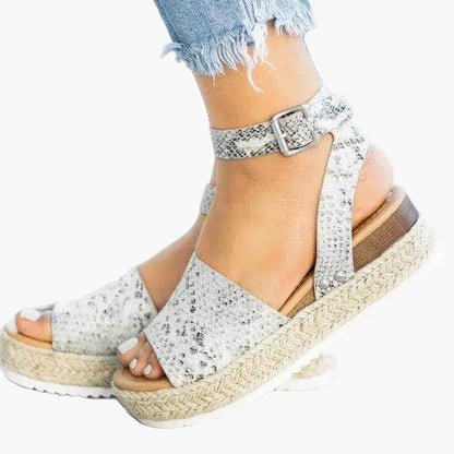 Dam Espadrille Plattformssandal – Trendiga Sommarsandaler för Vardag och Resa