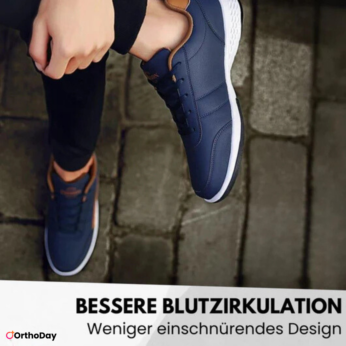 Herr Sneakers OrthoDay Komfortskor för vardag och sport – ortopediskt rekommenderade